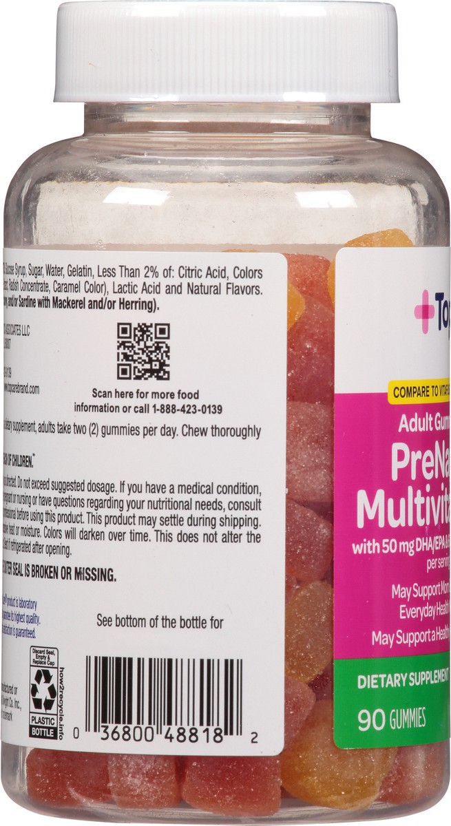 slide 13 of 14, TopCare Health Raspberry Lemonade Flavor PreNatal Multivitamin 90 Adult Gummies, 90 ct