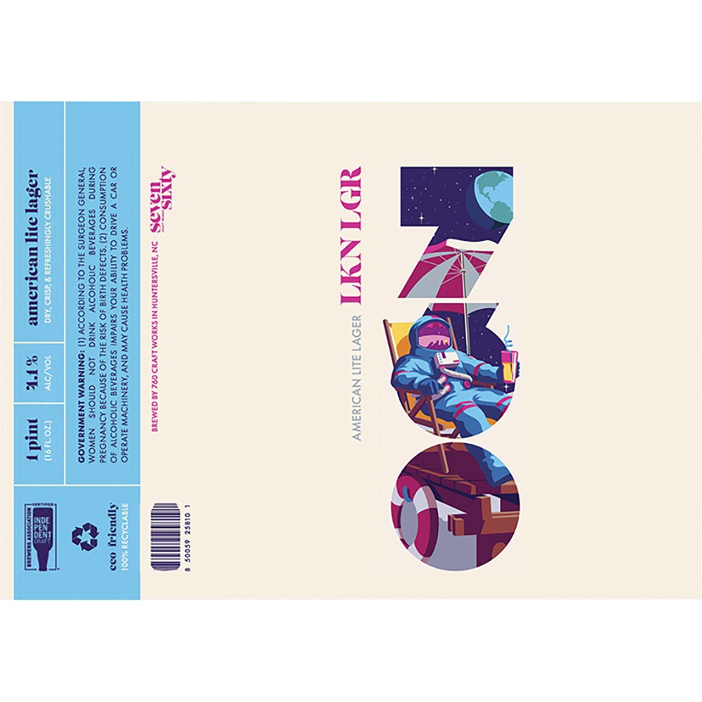 slide 1 of 1, 760 Craft Works 760 Craft "lkn Lgr" American Lite, 4 ct; 16 oz