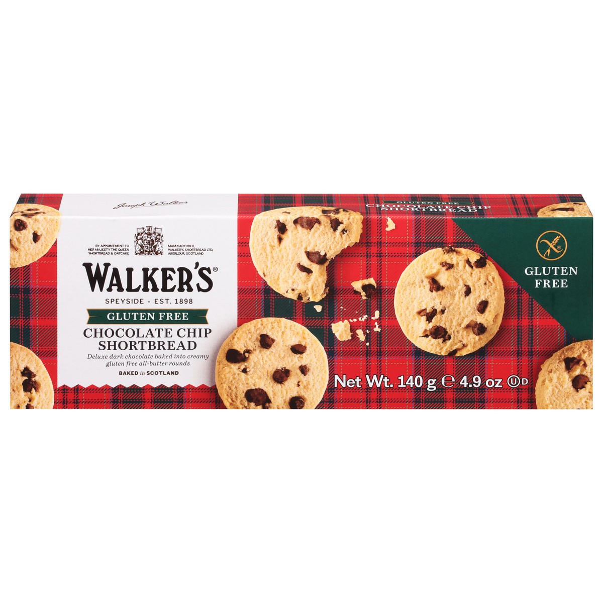 slide 1 of 4, Walker's Gluten Free Chocolate Chip Shortbread 4.9 oz, 4.9 oz