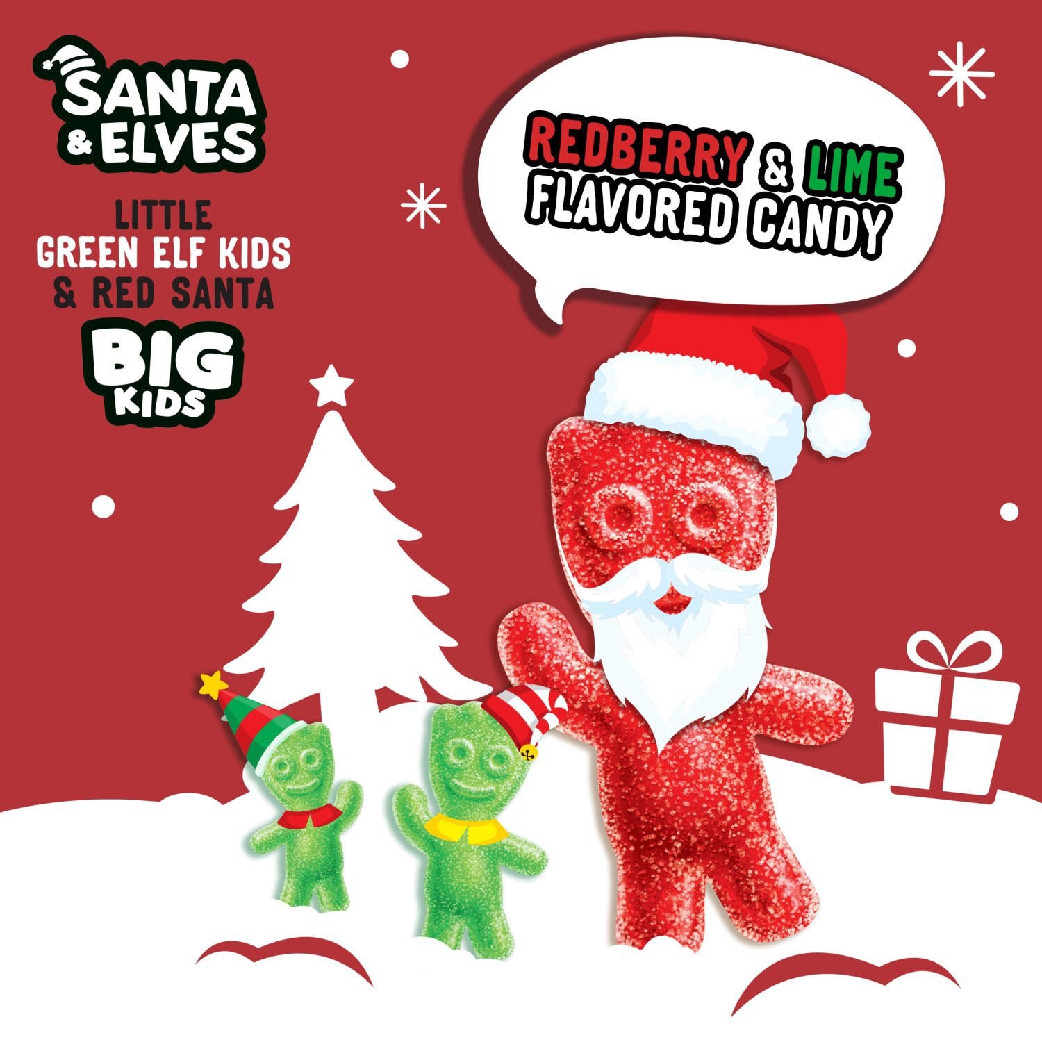 slide 5 of 10, SOUR PATCH KIDS Santa & Elves Soft & Chewy Holiday Candy, 9.8 oz, 9.8 oz