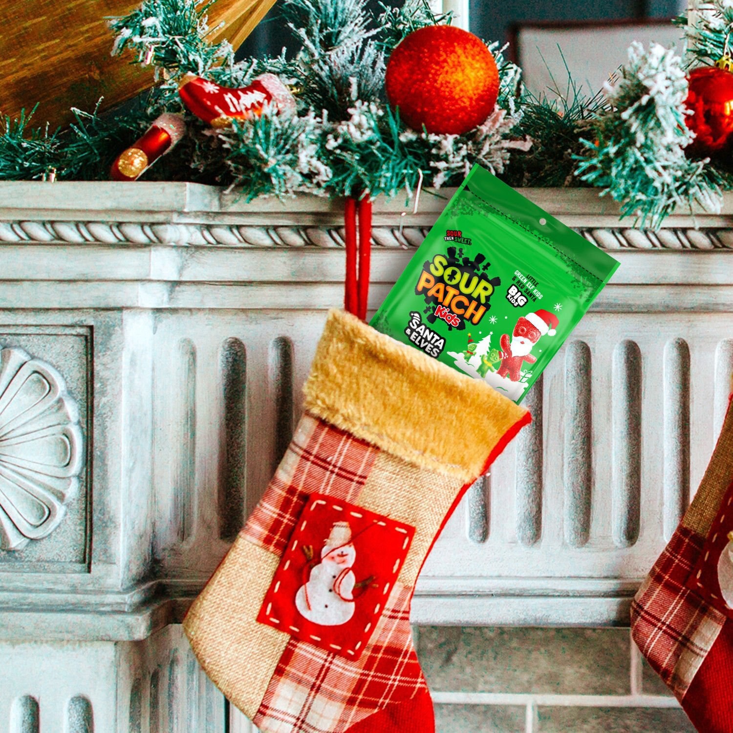 slide 2 of 10, SOUR PATCH KIDS Santa & Elves Soft & Chewy Holiday Candy, 9.8 oz, 9.8 oz