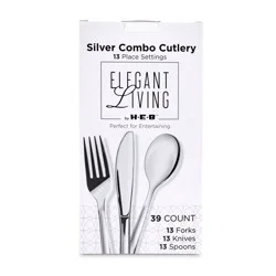 H-E-B Elegant Living Premium Silver Cutlery Combo