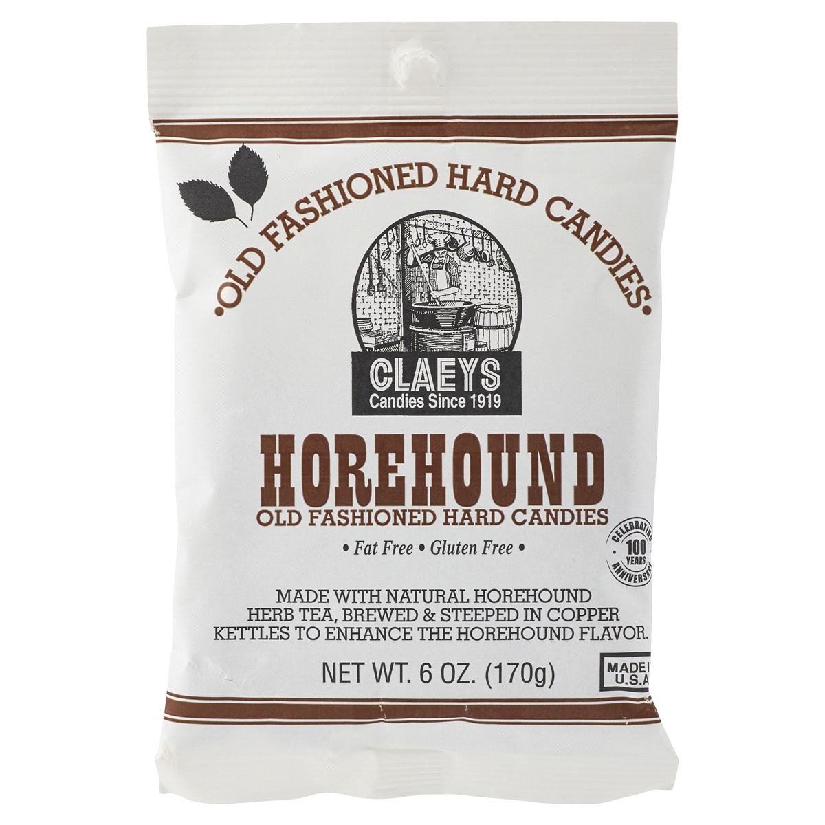 slide 1 of 5, Claeys Horehound Old Fashioned Hard Candies, 6 oz