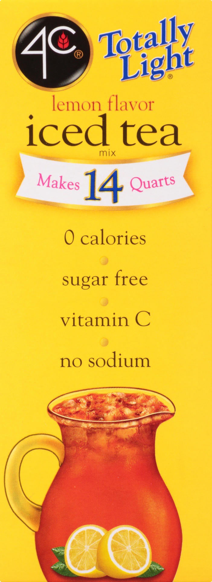slide 4 of 8, 4C Sugar Free Lemon Flavor Iced Tea Mix 7 ea, 1.97 oz; 14 qt