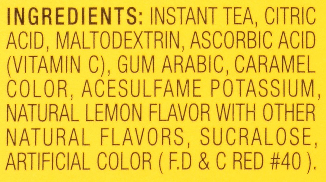 slide 8 of 8, 4C Sugar Free Lemon Flavor Iced Tea Mix 7 ea, 1.97 oz; 14 qt