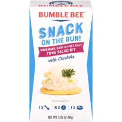 Bumble Bee Snack on the Run! Rosemary, Garlic & Sea Salt Tuna Salad & Crackers 3.35 oz