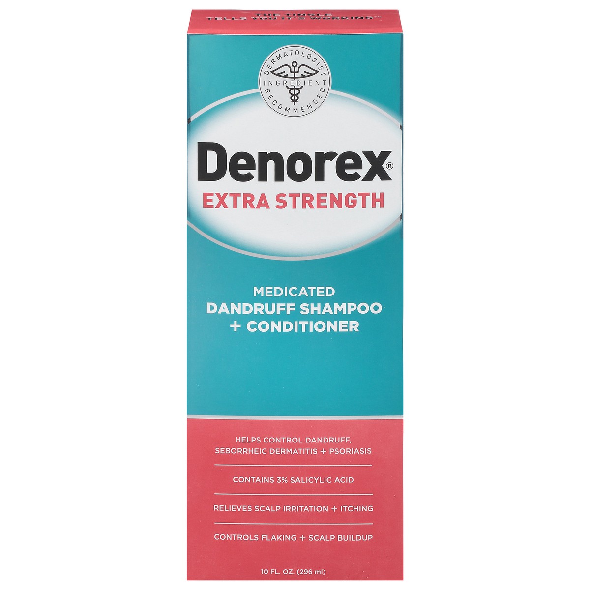 slide 1 of 2, Denorex Extra Strength Dandruff Control Shampoo & Conditioner, 10 fl oz