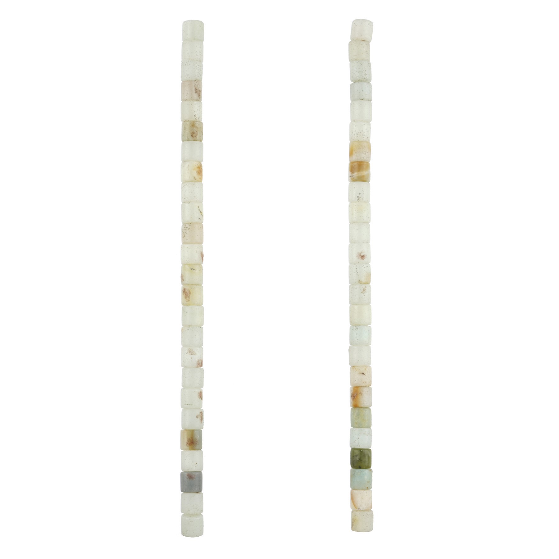 slide 2 of 2, Natural Speckled Matte Amazonite Tube Beads, 5mm By Bead Landing, 5 mm