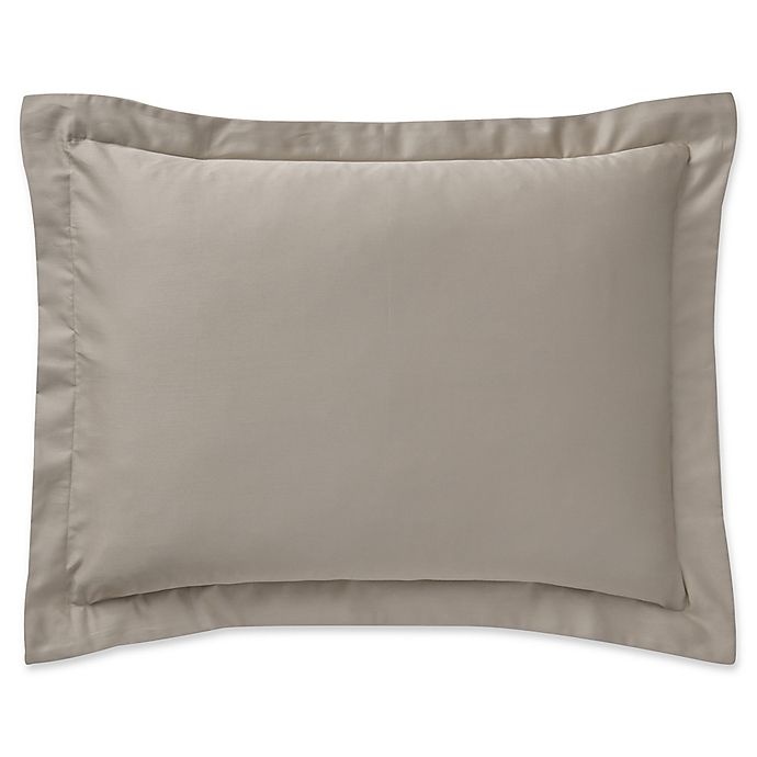 slide 1 of 1, Highline Bedding Co. Sullivan Solid Standard Pillow Sham - Taupe, 1 ct