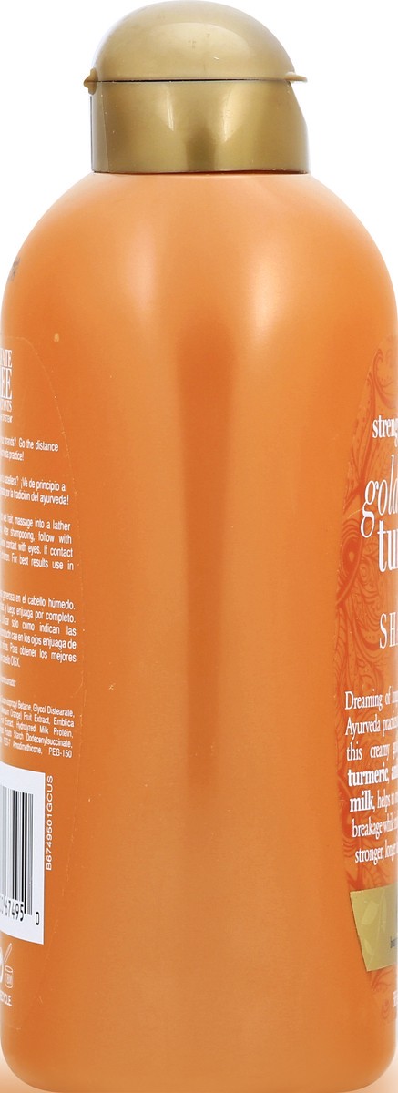 slide 3 of 11, OGX Stength & Length + Golden Turmeric Shampoo 385 ml, 13 oz