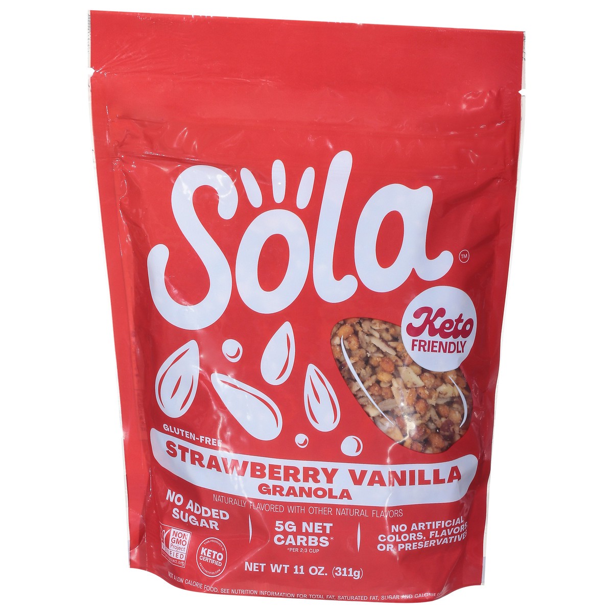 slide 5 of 9, Sola Strawberry Vanilla Granola, 11 oz