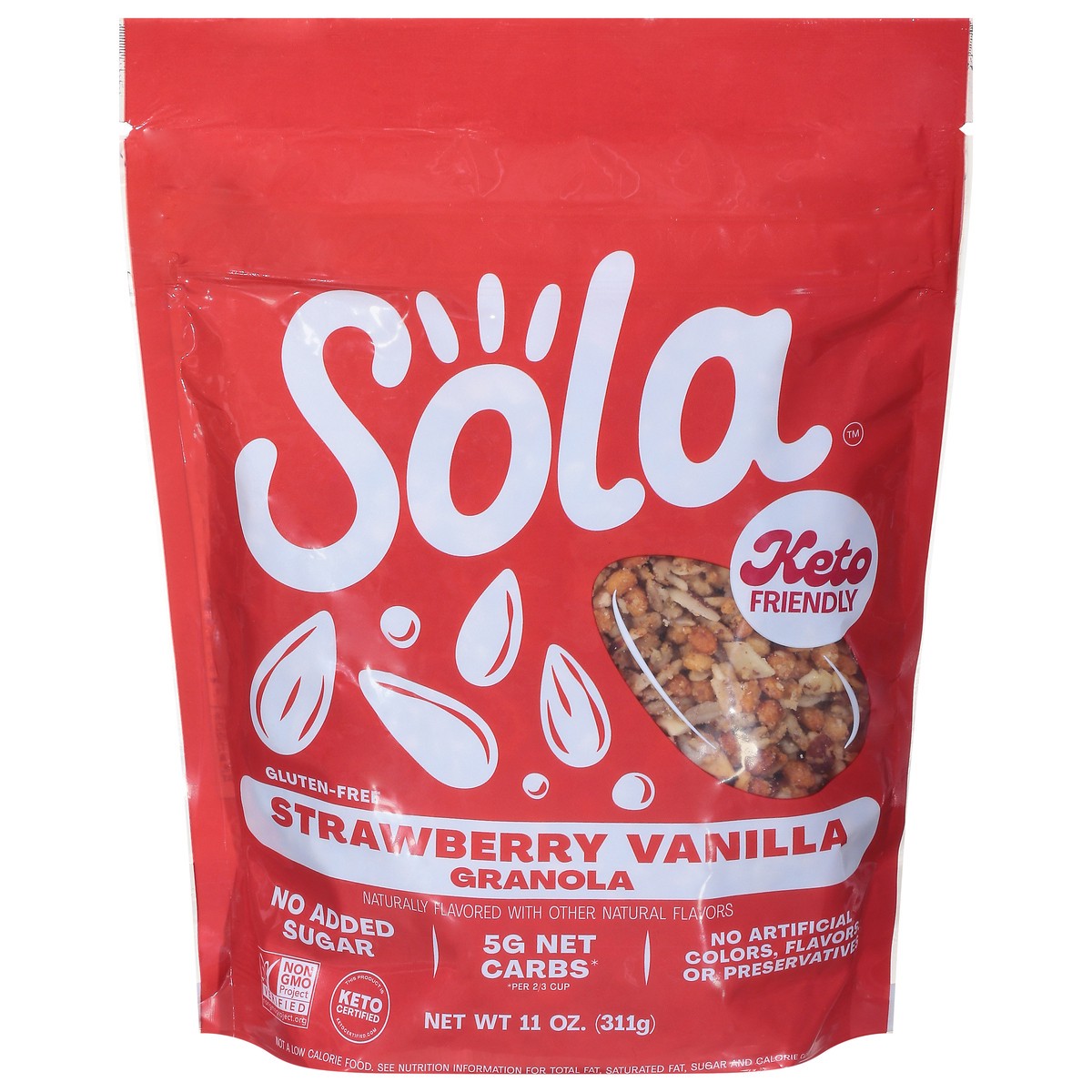 slide 1 of 9, Sola Strawberry Vanilla Granola, 11 oz