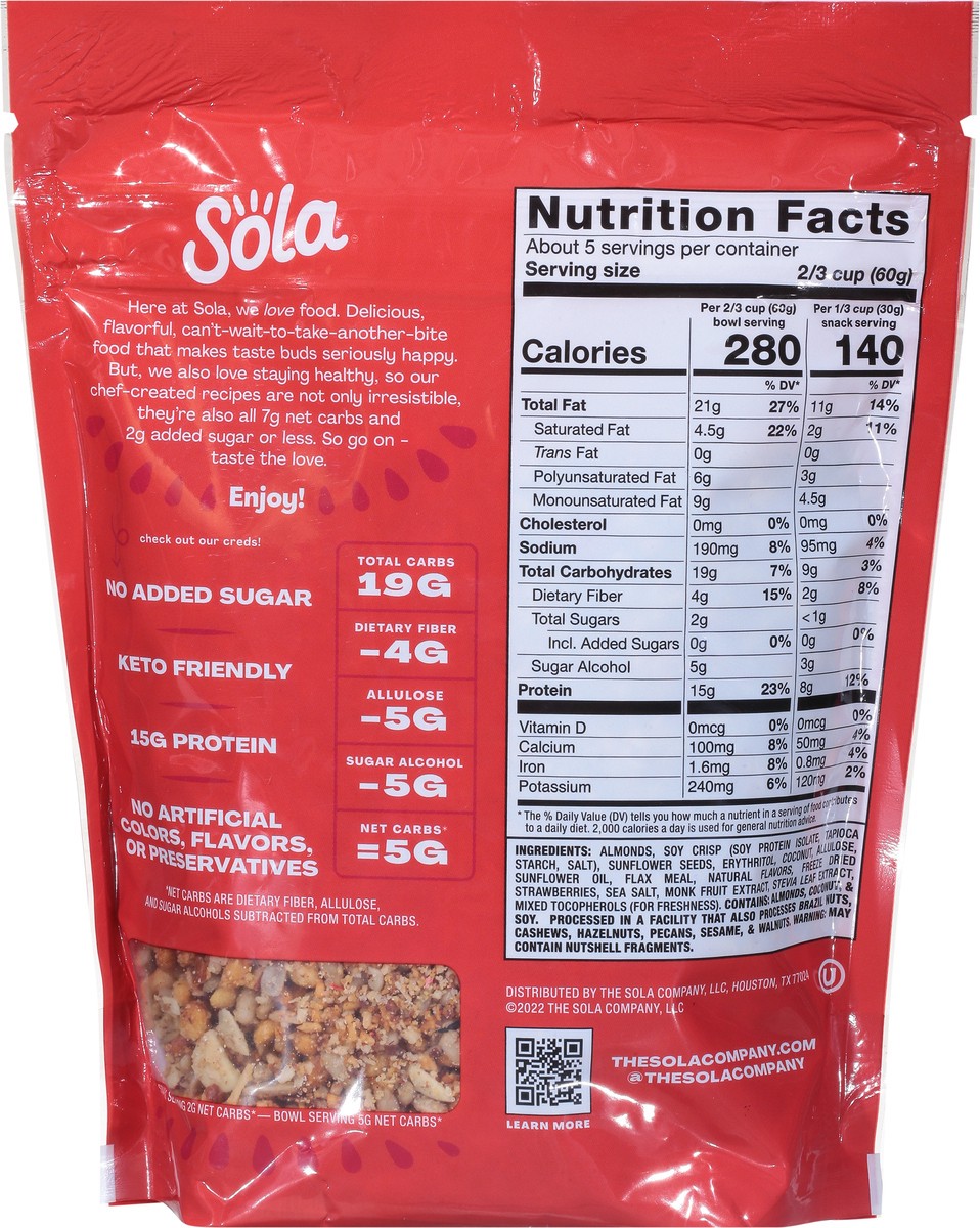 slide 4 of 9, Sola Strawberry Vanilla Granola, 11 oz