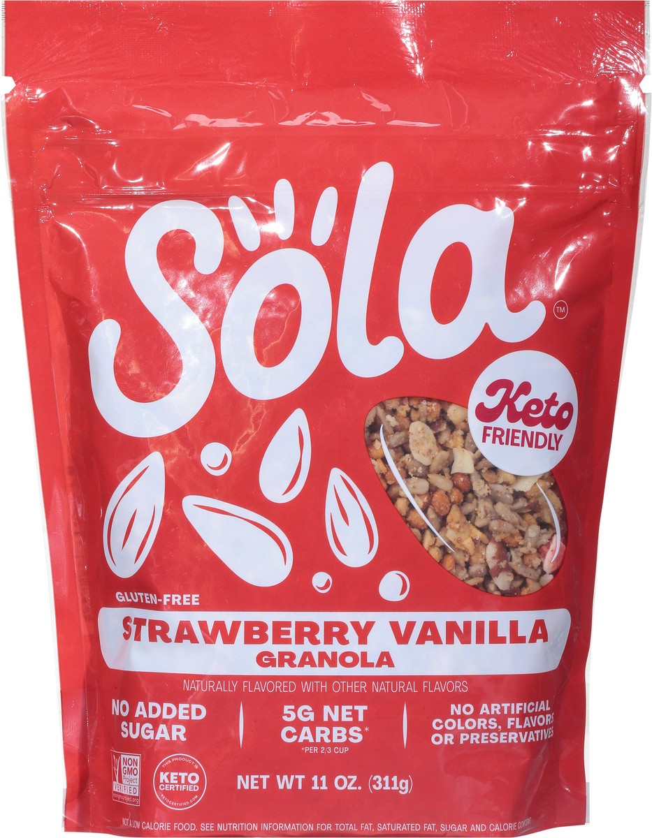 slide 6 of 9, Sola Strawberry Vanilla Granola, 11 oz