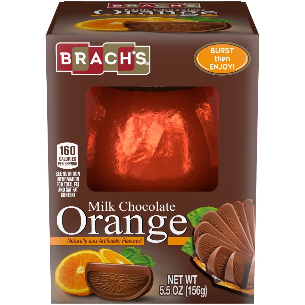 slide 1 of 1, Brach's Milk Chocolate Orange Ball, 5.5 oz