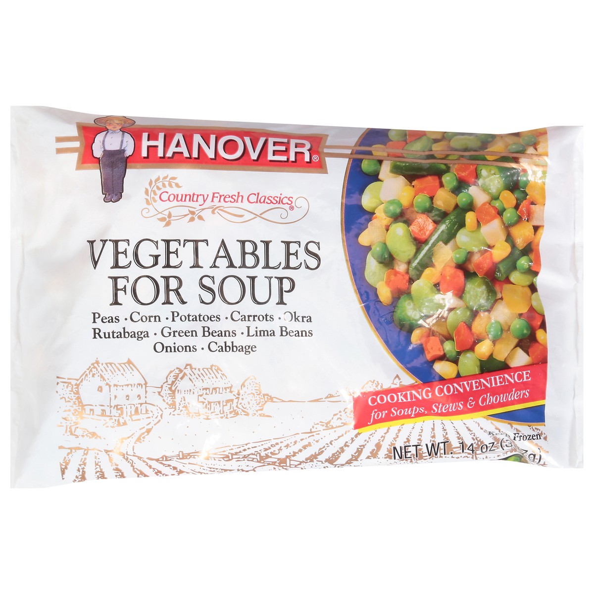 slide 10 of 14, Hanover Country Fresh Classic Vegetables for Soup 14 oz, 14 oz