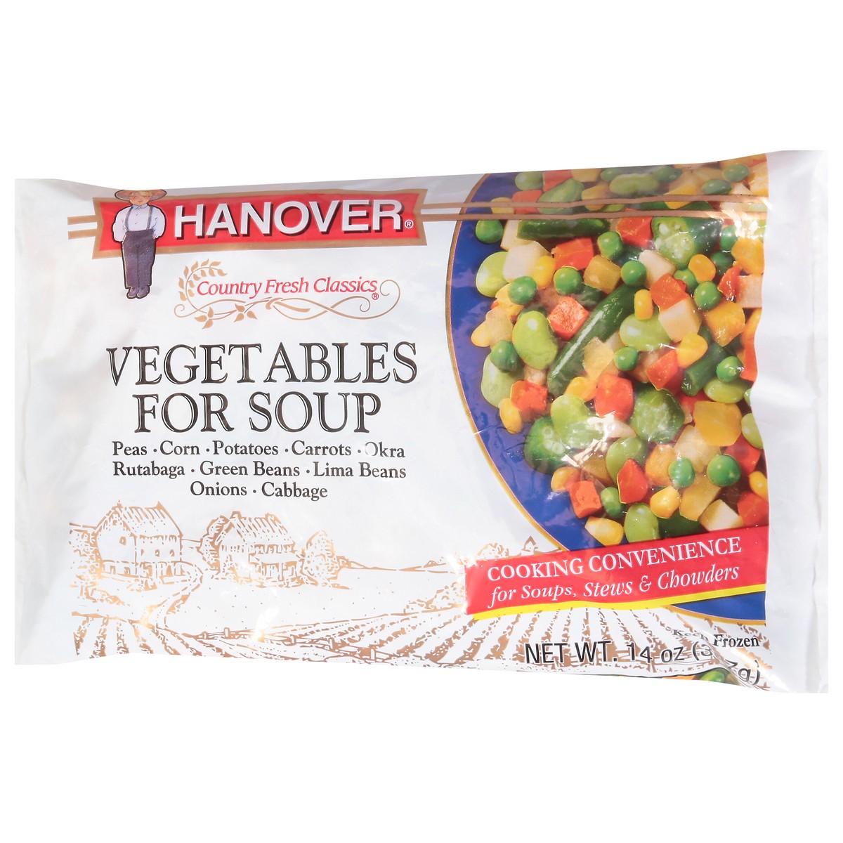 slide 2 of 14, Hanover Country Fresh Classic Vegetables for Soup 14 oz, 14 oz