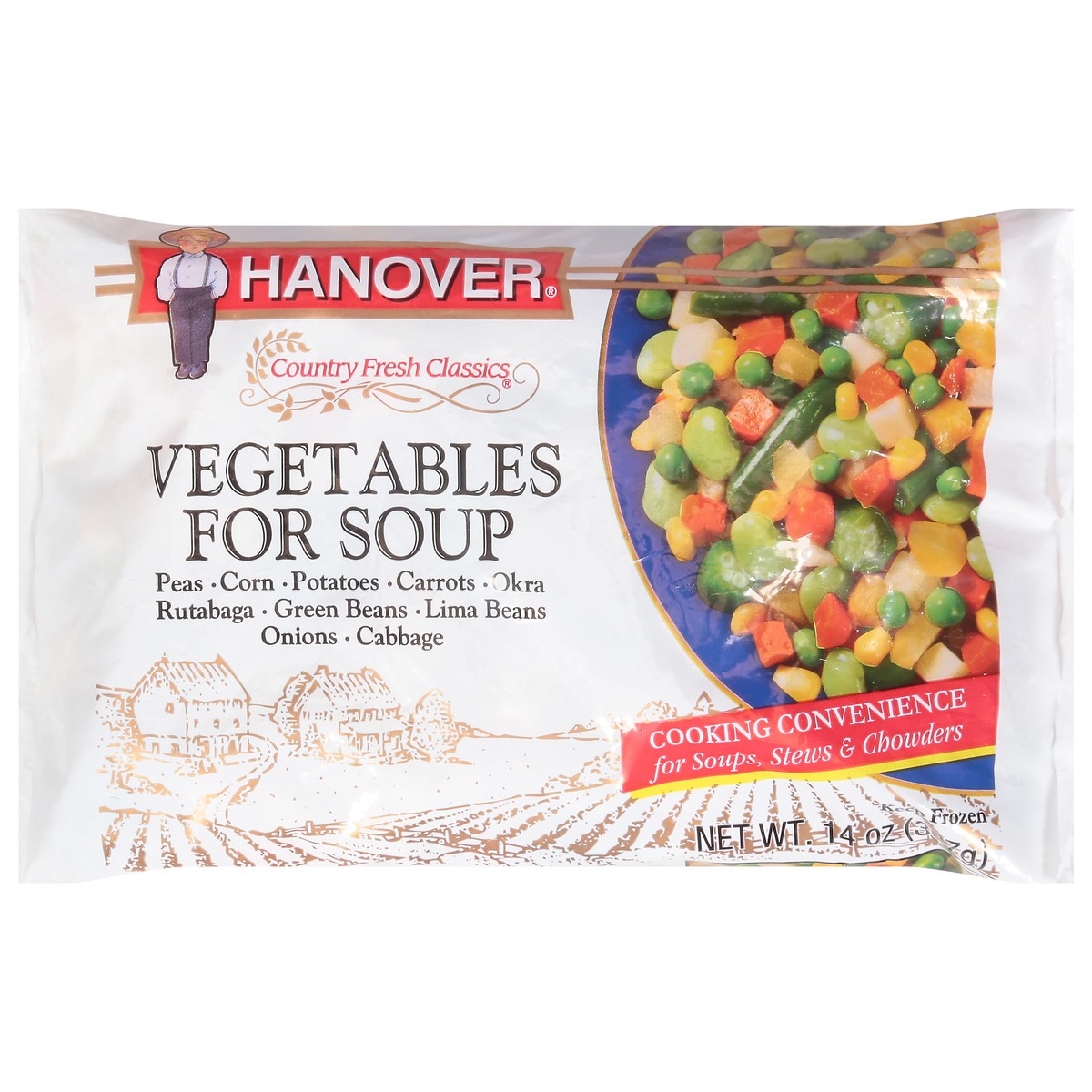 slide 8 of 14, Hanover Country Fresh Classic Vegetables for Soup 14 oz, 14 oz