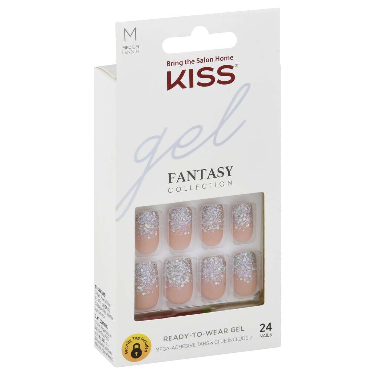 slide 5 of 9, Kiss Medium Length Fantasy Collection Gel Nail Kit 1 ea, 1 ct