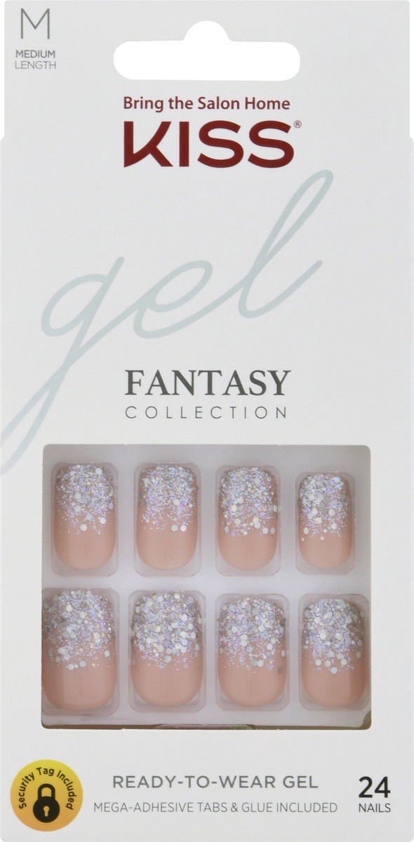 slide 2 of 9, Kiss Medium Length Fantasy Collection Gel Nail Kit 1 ea, 1 ct