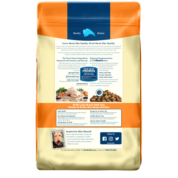 slide 15 of 17, Blue Buffalo Life Protection Formula Natural Adult Large Breed Dry Dog Food, Chicken 24-lb, 24 lb