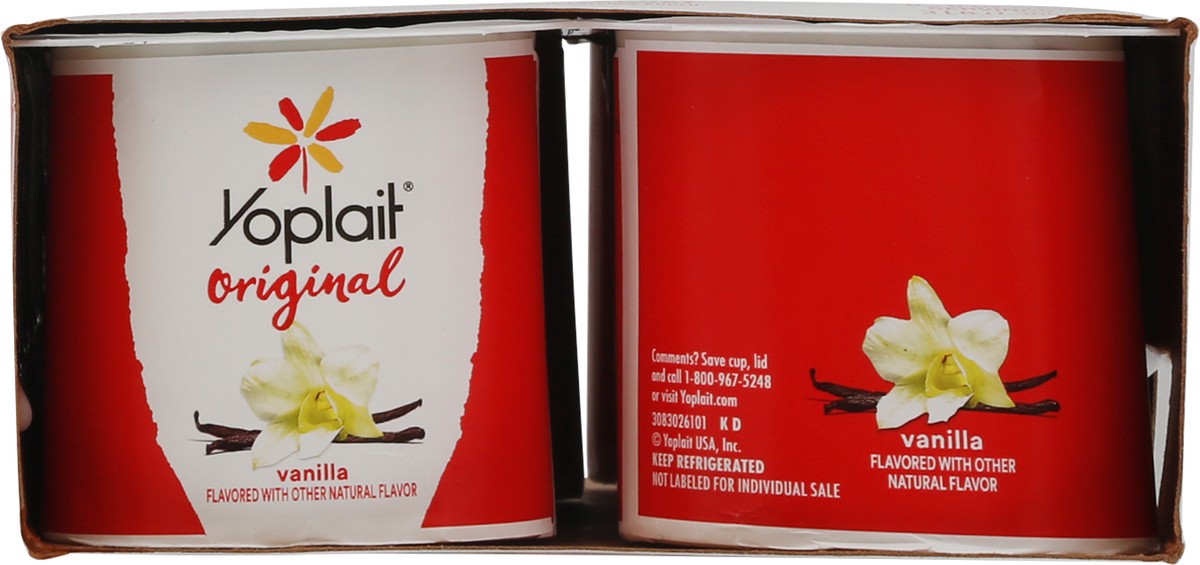 slide 3 of 10, Yoplait Original Low Fat Yogurt, French Vanilla, Good Source of Calcium, 8 Yogurt Cups, 48 oz, 8 ct