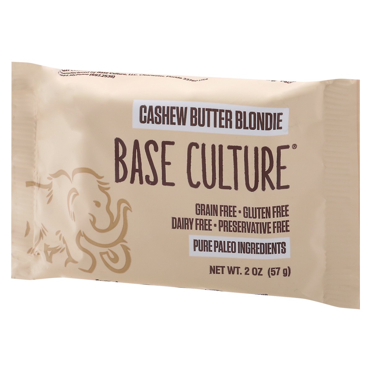 slide 10 of 12, Base Culture Cashew Butter Blondie Brownie 2 oz, 2.2 oz