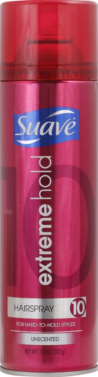 slide 5 of 7, Suave Berry Extreme Hold Unscented Aero Hairspray, 11 oz