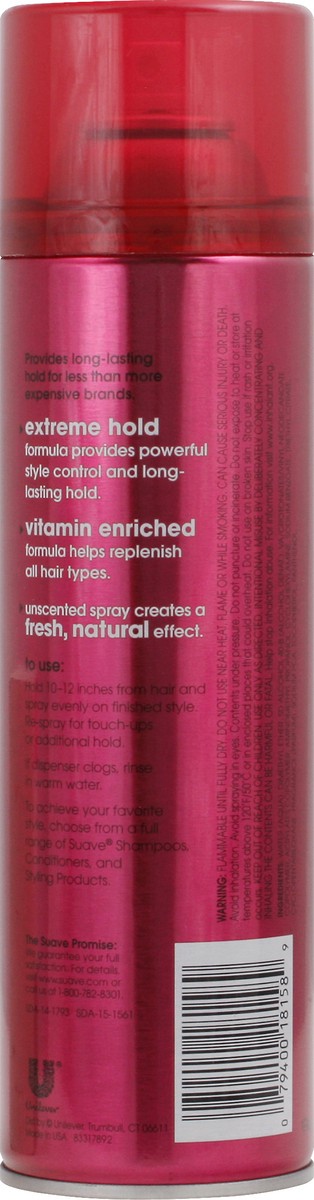 slide 2 of 7, Suave Berry Extreme Hold Unscented Aero Hairspray, 11 oz