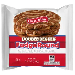 Snack Cakes, Little Debbie Snack Fudge Round (Dbl Decker)