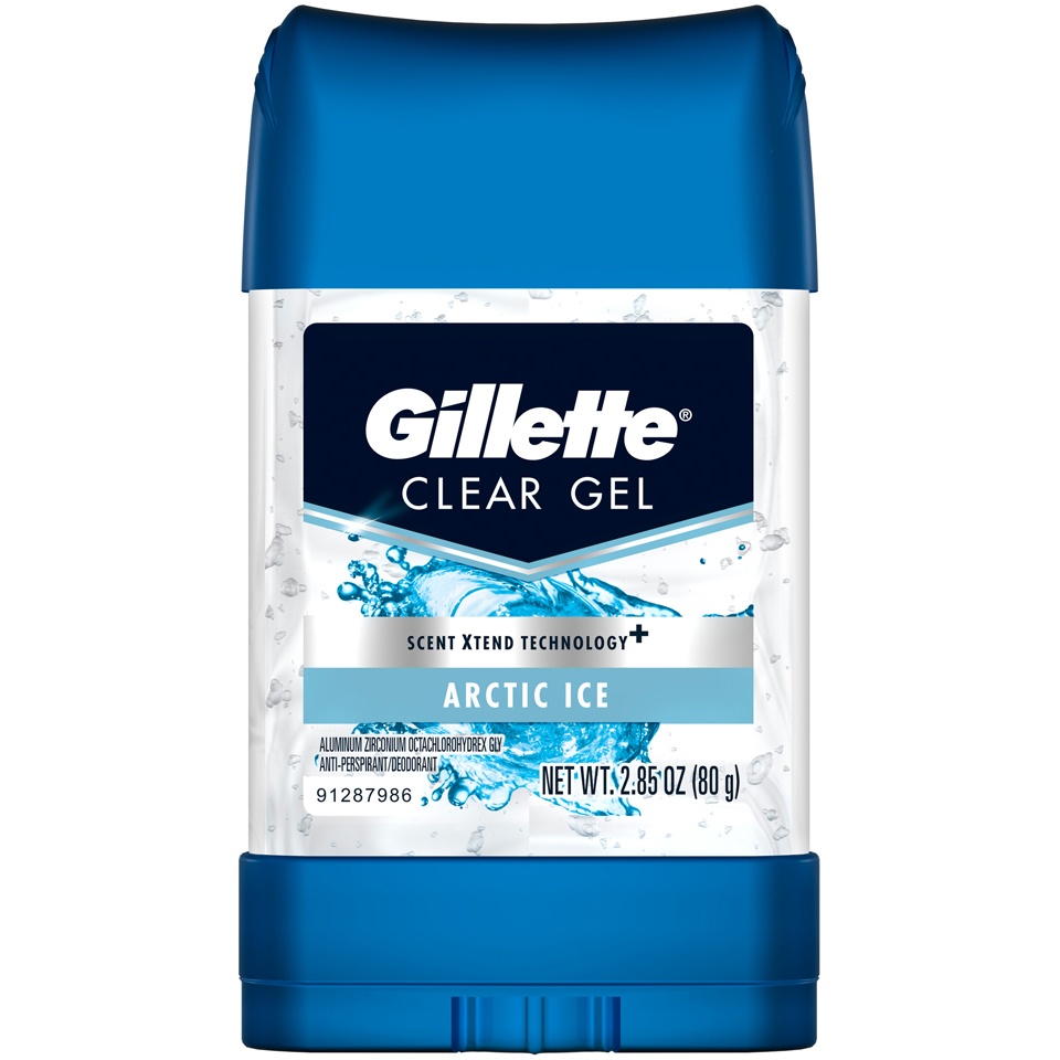 slide 1 of 1, Gillette Clear Gel Arctic Ice Deodorant, 2.85 oz