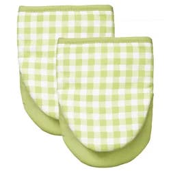 Room & Retreat Easter Check Green 2pk Printed Grabber Mitt, 6.5 In X 7.5 In
