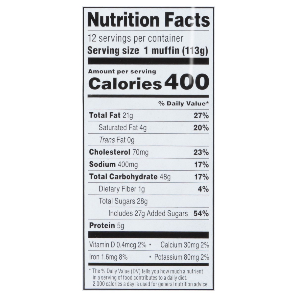 slide 10 of 13, First Street Iw Blueberry Muffin, 48 oz