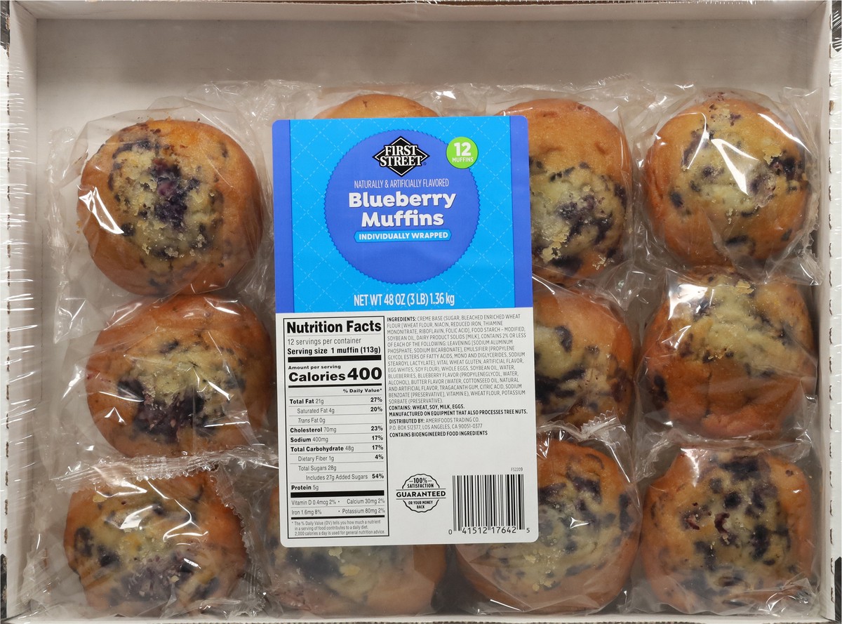 slide 7 of 13, First Street Iw Blueberry Muffin, 48 oz