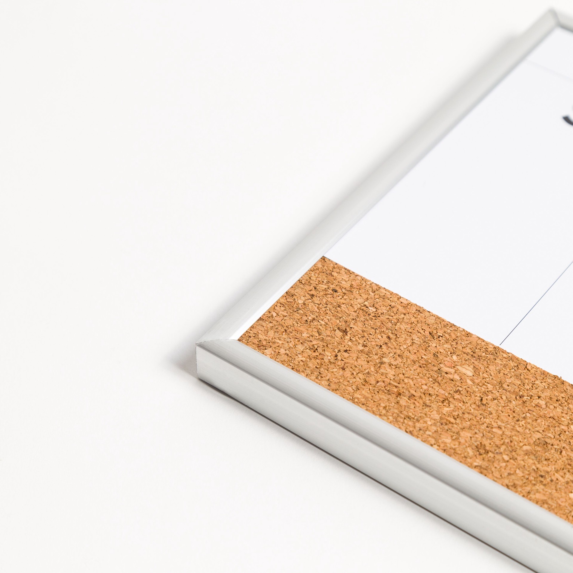 slide 5 of 5, U Brands Magnetic Dry Erase Weekly Calendar Board With Cork Strip, 16x7 in., Silver Aluminum Frame, 1 ct