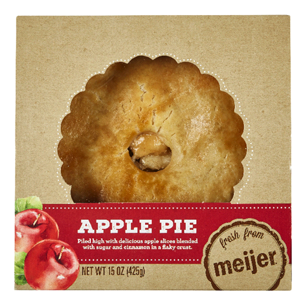 slide 1 of 1, Fresh from Meijer Apple Pie, 6", 1 ct