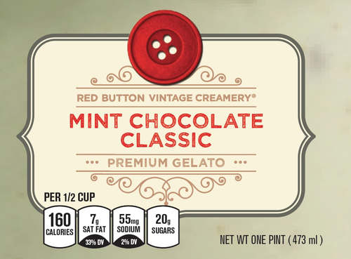 slide 1 of 1, Red Button Creamery Mint Chocolate Classic P, 16 oz