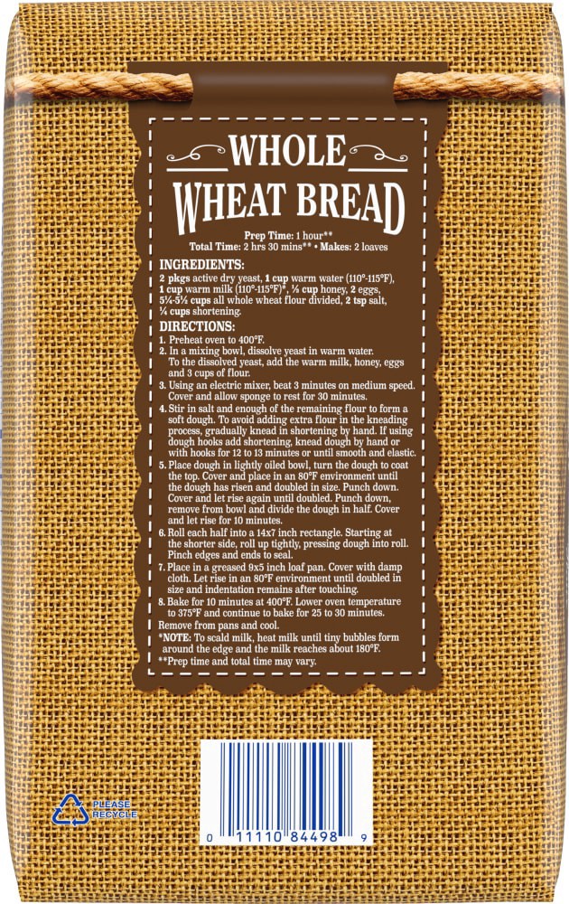 slide 4 of 4, Kroger Traditional Whole Wheat Flour, 5 lb
