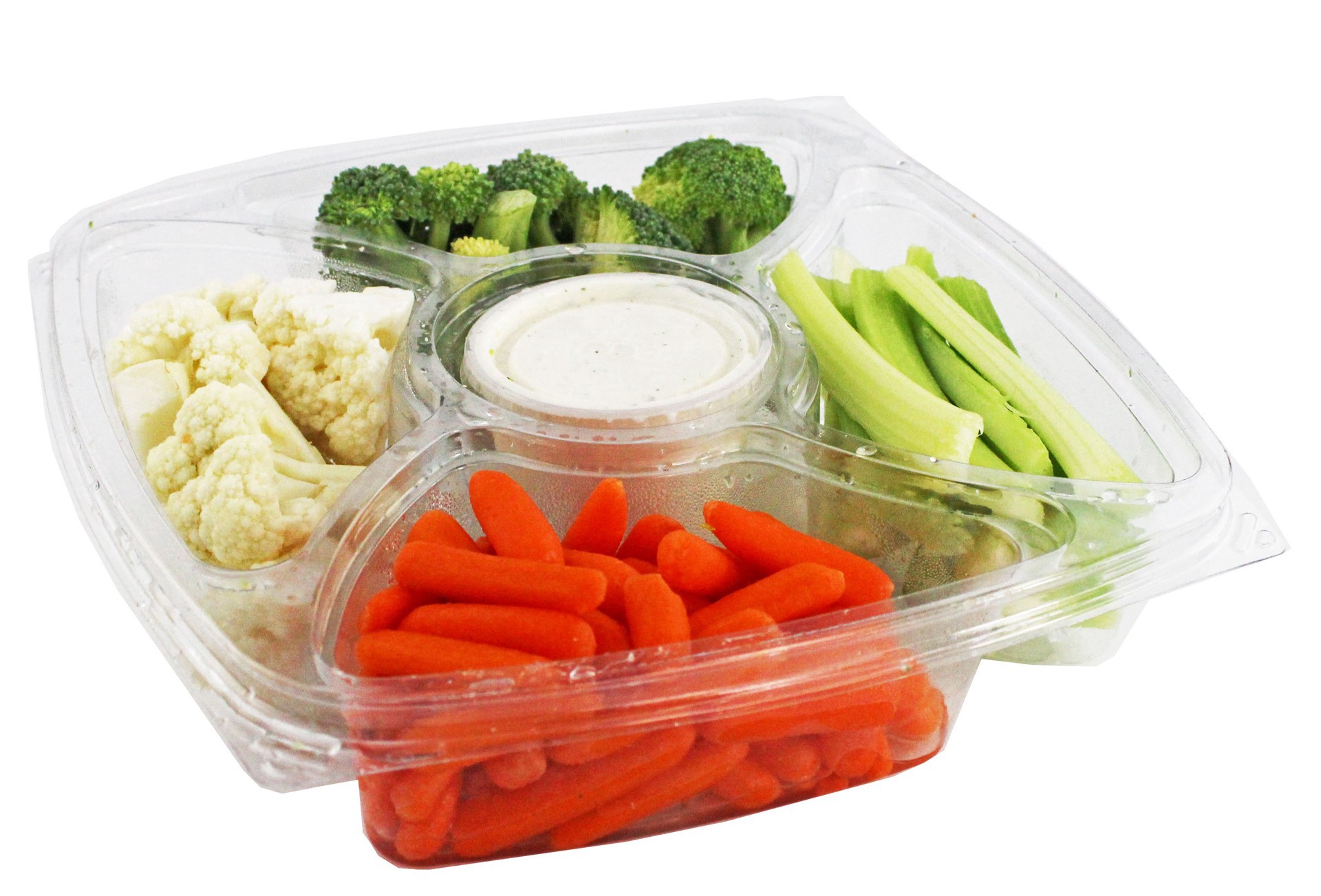 slide 1 of 1, Central Market Vegetable Tray With Ranch, 1 ct