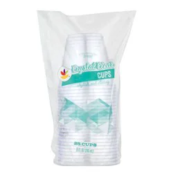 Giant Crystal Clear Plastic Cups 9 oz