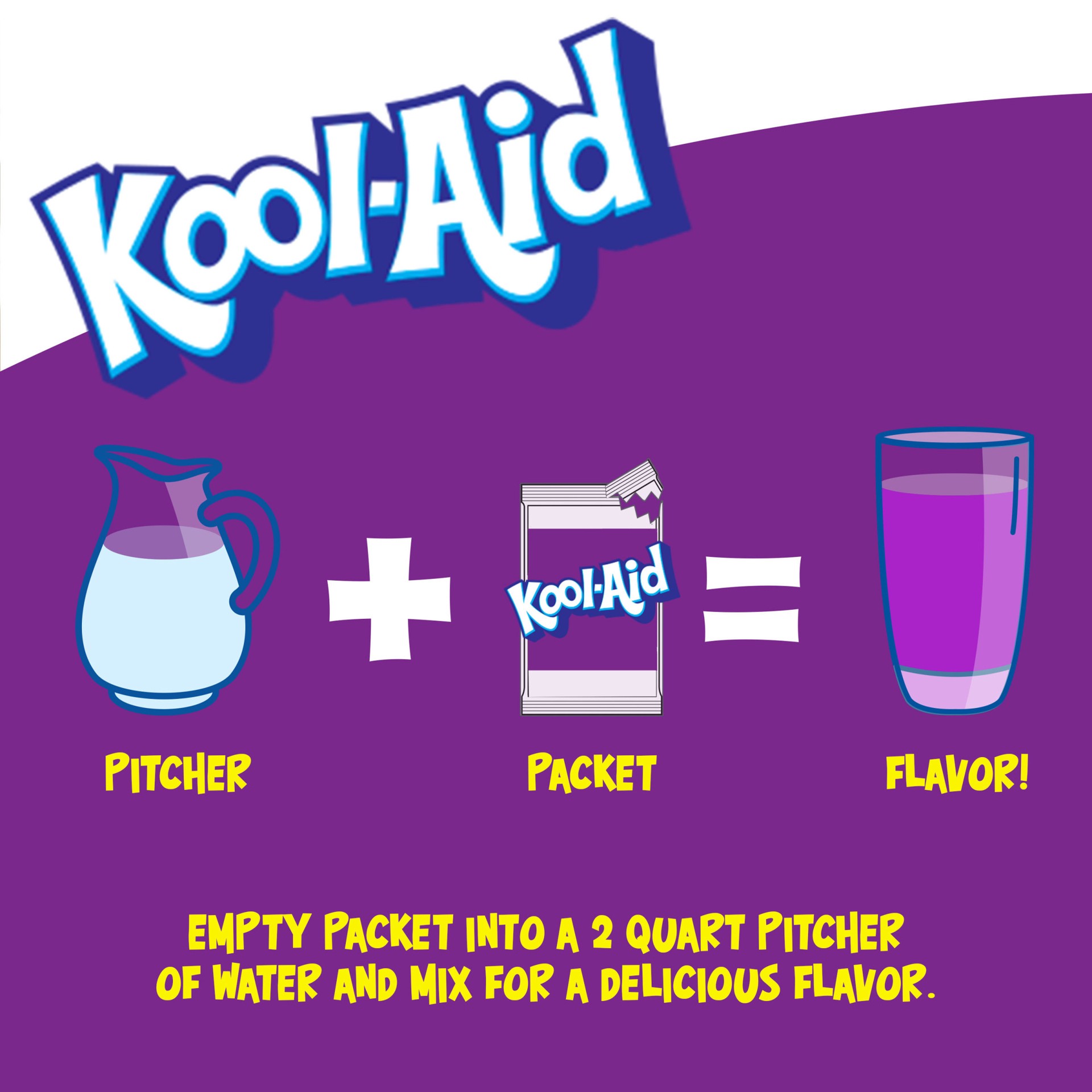 slide 2 of 5, Kool-Aid Unsweetened Grape Artificially Flavored Powdered Drink Mix, 0.14 oz. Packet, 0.14 oz