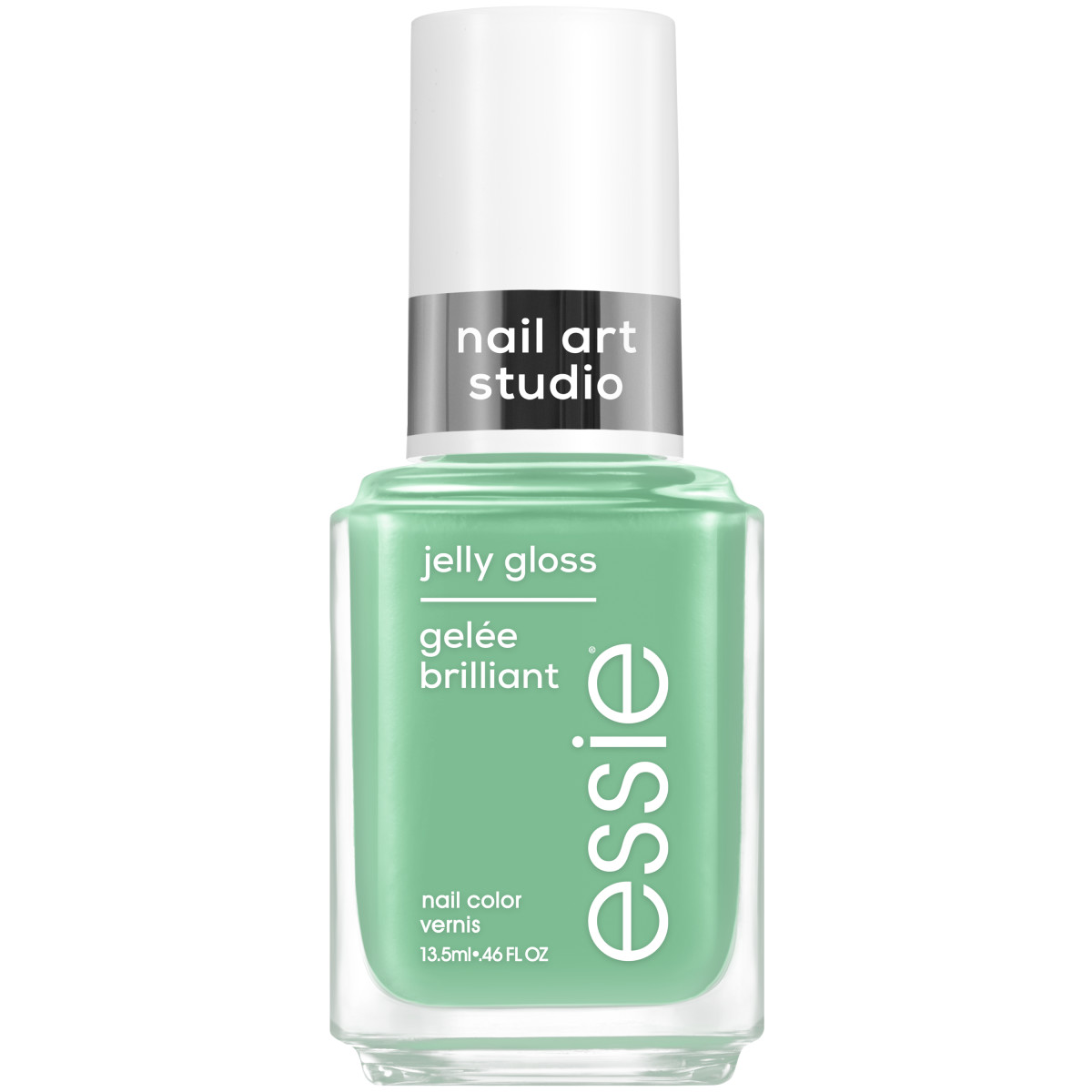 slide 1 of 25, essie Nail Art Studio jelly gloss nail polish, vegan, sheer green, cactus jelly, 0.46 fl oz, 0.46 fl oz
