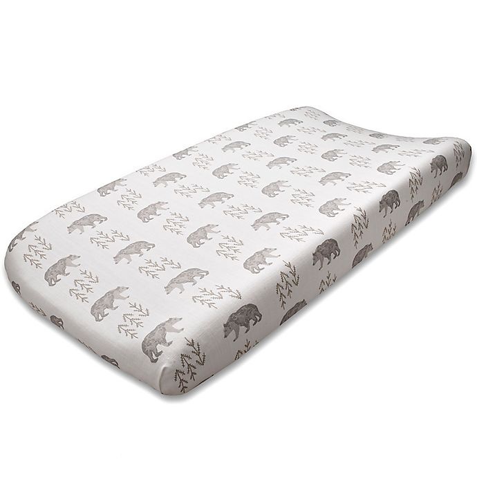 slide 1 of 1, Liz and Roo Cubby Bear Changing Pad Cover - Grey, 1 ct