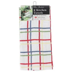 Ritz Paprika Multi Check Ultra Absorbent Kitchen Towels 2 Each