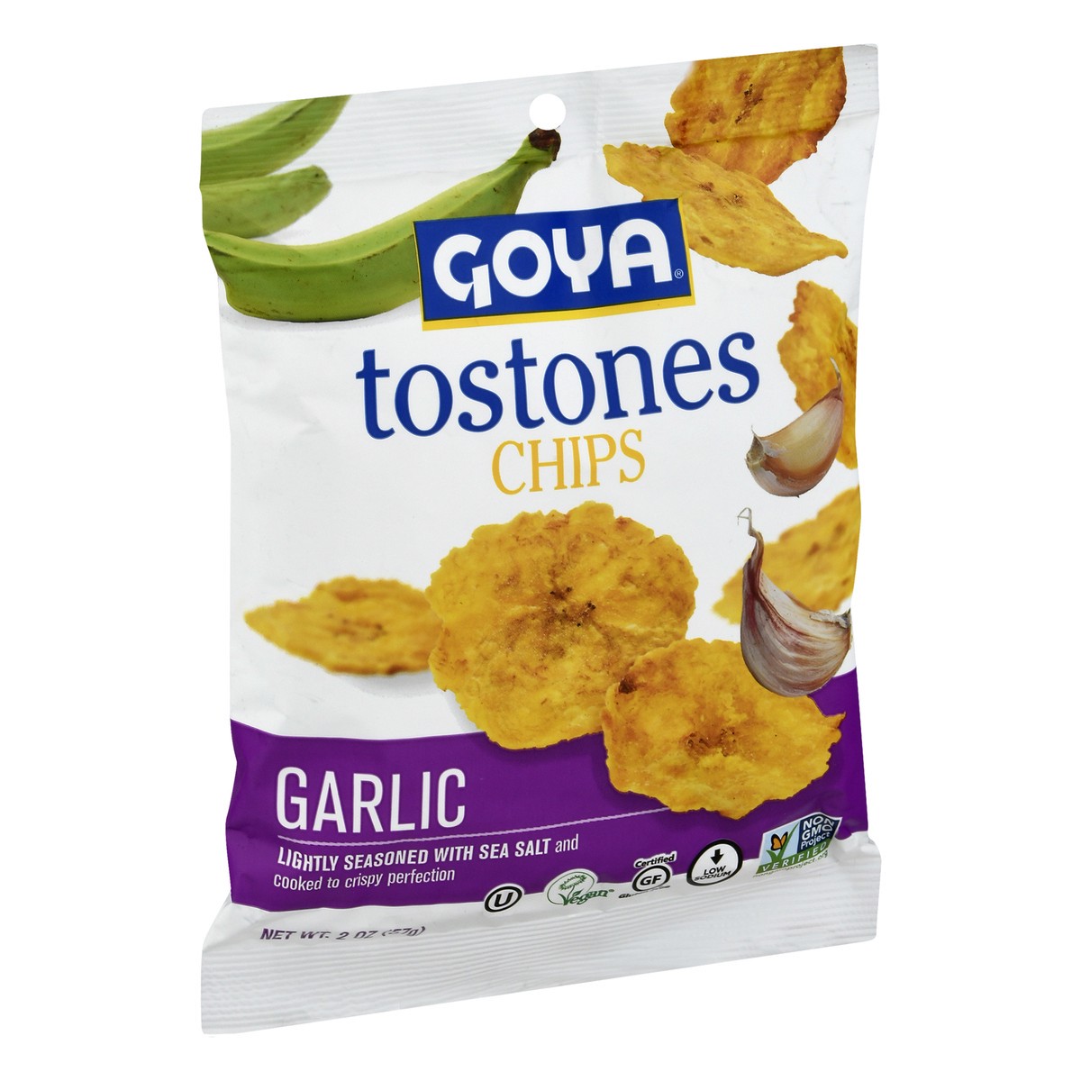 slide 9 of 9, Goya Tostones Chips Garlic, 2 oz