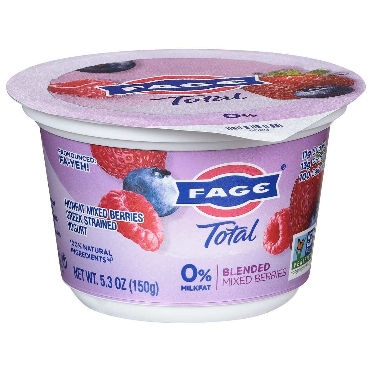 slide 9 of 9, Fage Total Greek Strained Nonfat Mixed Berries Yogurt 5.3 oz, 5.3 oz