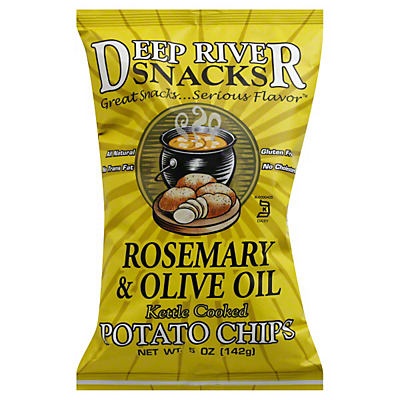 slide 1 of 1, Deep River Snacks Rosemary & Olive Oil Potato Chips, 5 oz