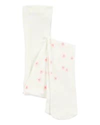 Carter's Baby Floral Tights Cream 6-12