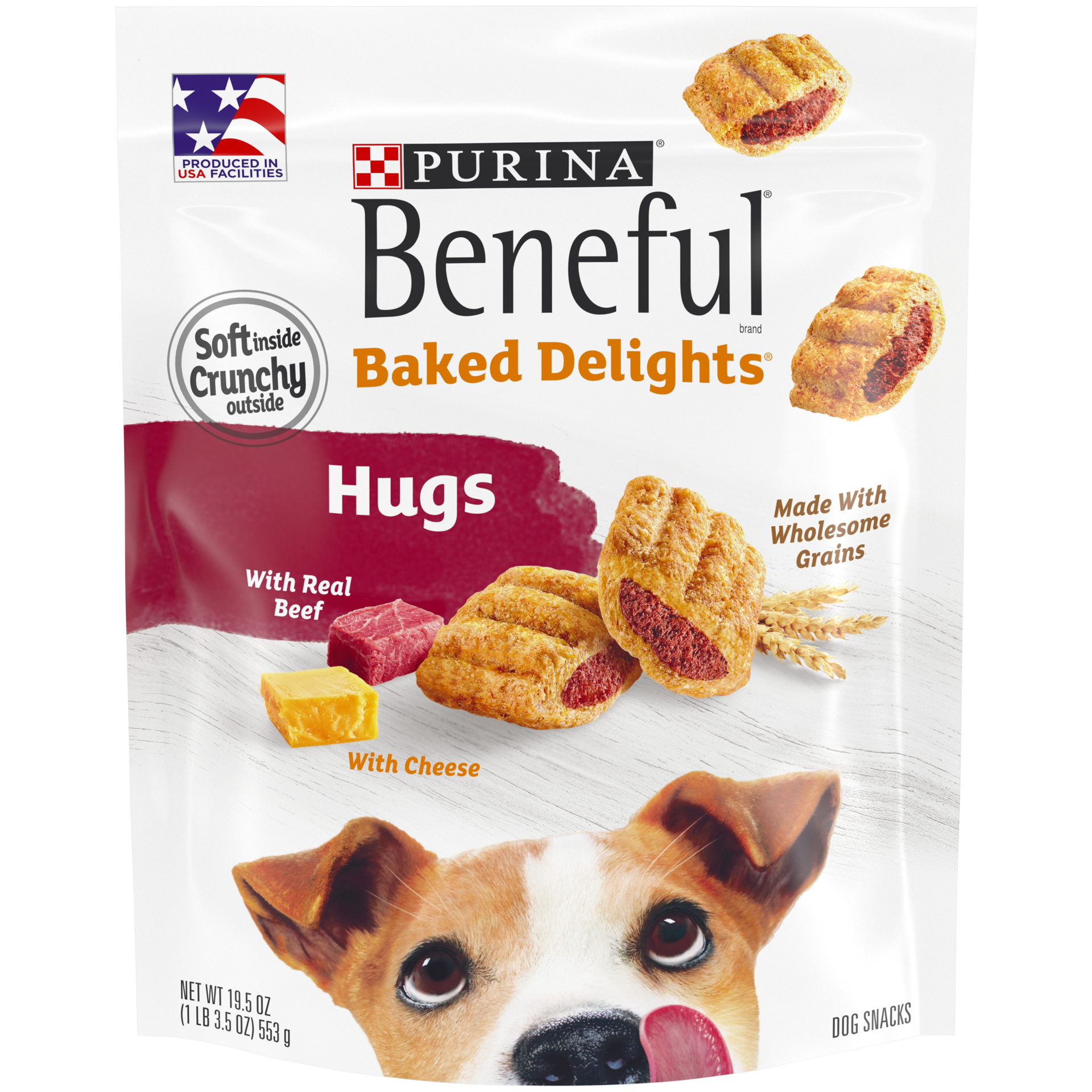 slide 1 of 2, Beneful Baked Delights Hugs Dog Treats, 19.5 oz