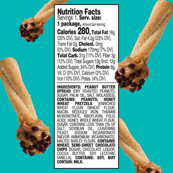 slide 16 of 29, Lunchables Dunkables Pretzel Twists with PB Spread & Choco Chips, 2 oz Tray, 2 oz